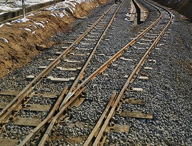 平鋪分叉軌道工程
